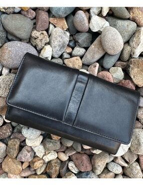 Rolf’s black leather wallet w/ checkbook cover